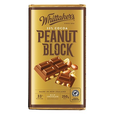 Whittakers 惠特克 花生仁 33%可可巧克力 250g